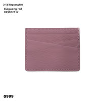 Leather Oil Edge Oblique Thin Bank Card Holder Soft Cowhide Document Package