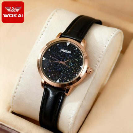 Women's Fashion Quartz Watch with Leather Strap
