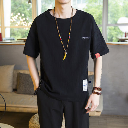 Cotton Linen T-Shirt for Men