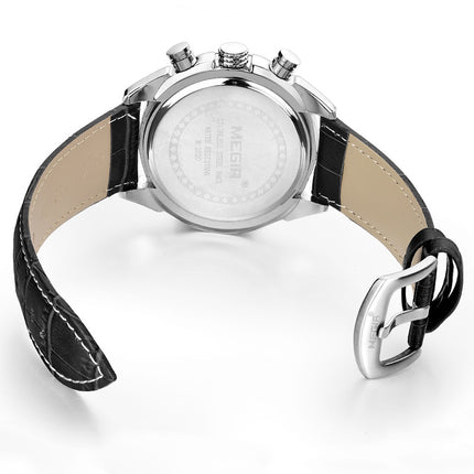 Megir Multifunctional Mens Quartz Watch