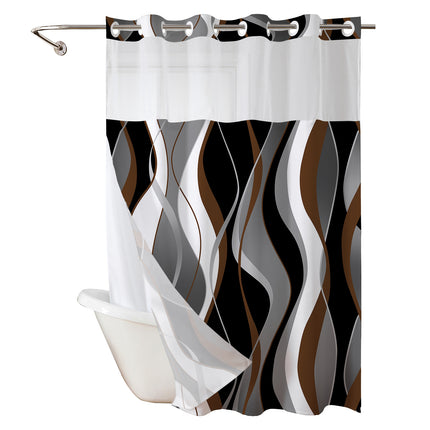 Double Layer Digital Print Shower Curtain