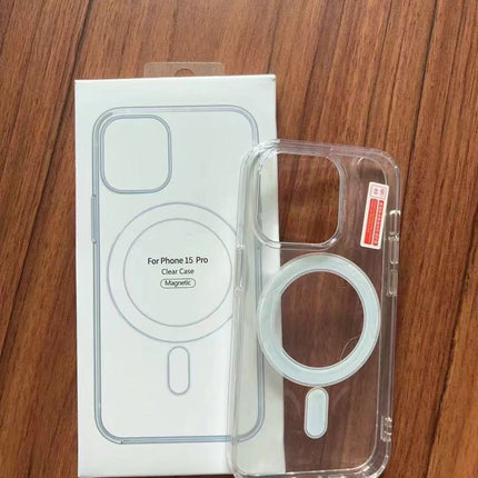 Magnetic Suction Phone Case Transparent Protective Cover