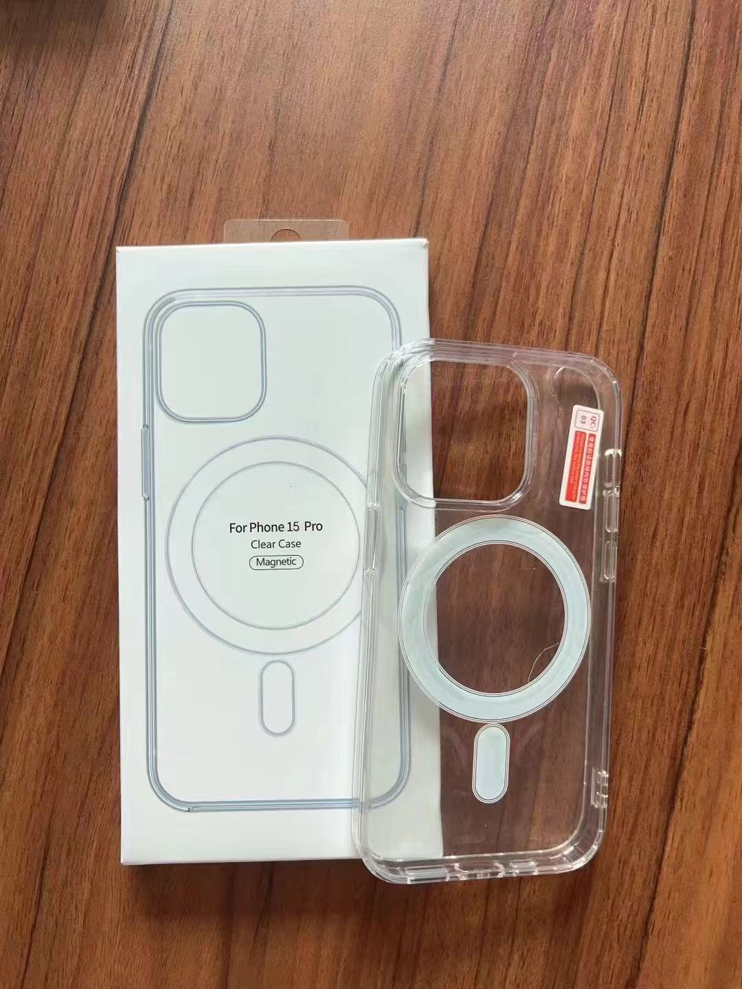 Magnetic Suction Phone Case Transparent Protective Cover