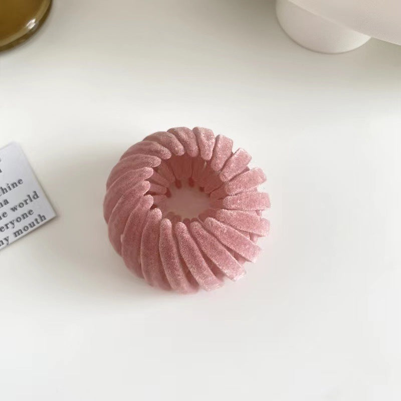 Flocking Hair Claw Clip for Women Half-Up Hairstyle