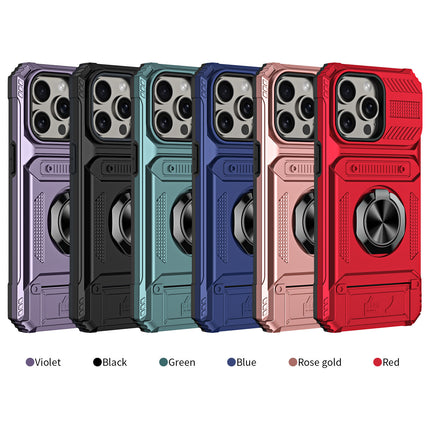 Magnetic Phone Case with Card Slot and Ring Holder