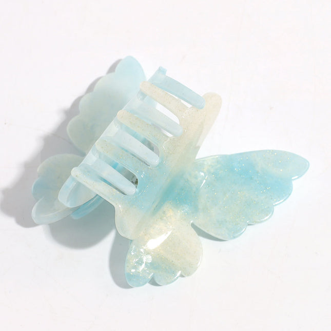 Double-layer Butterfly Gradient Pearlescent Hair Clip