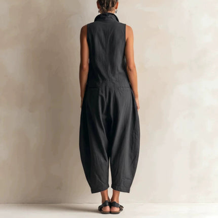Sleeveless Wide Leg Jumpsuit