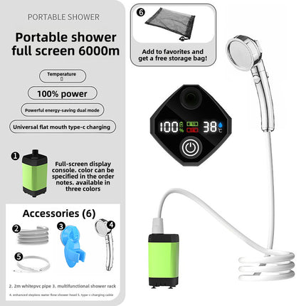 Portable Electric Shower with Multiple Spray Modes