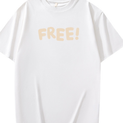 Heavyweight Cotton Short Sleeve T-Shirt Men Casual Printed Tee