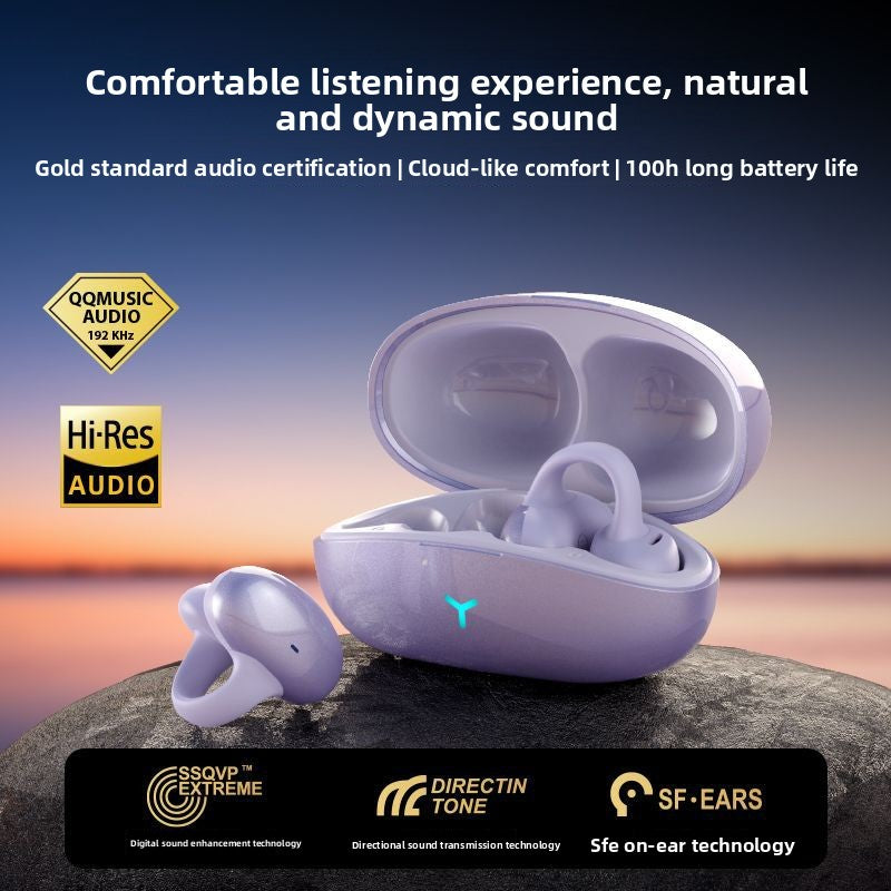 Wireless Bone Conduction Ear Clip Headphones