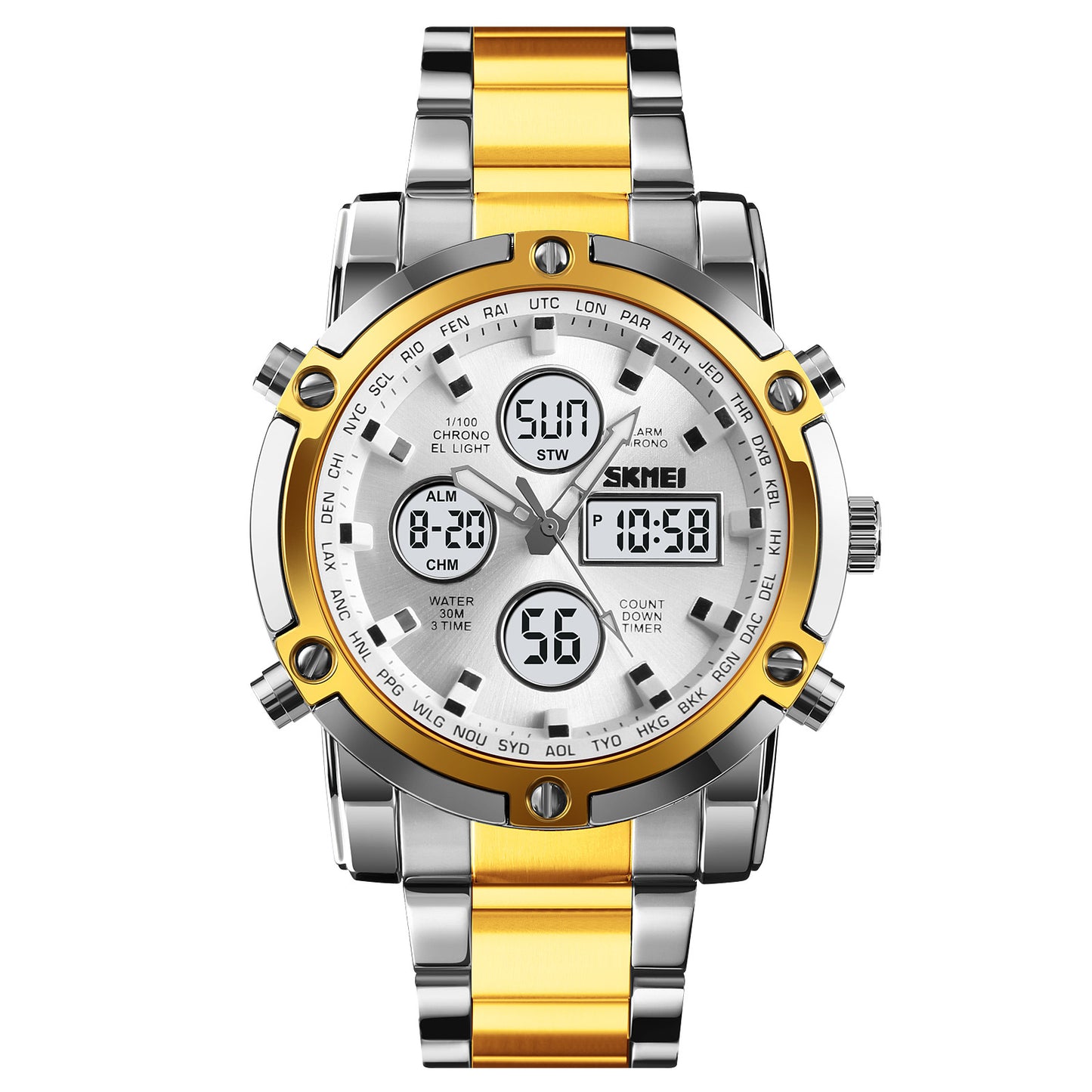 Multi Function Digital Analog Watch