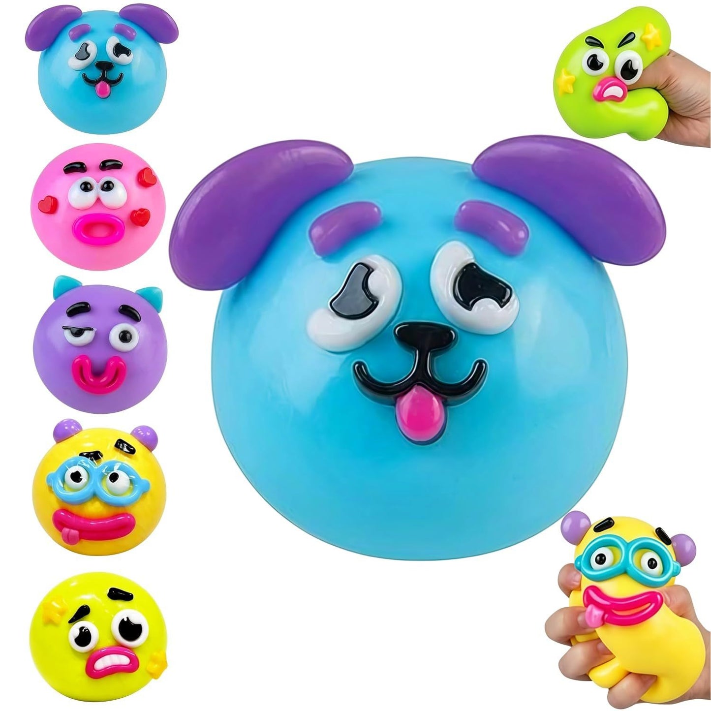 Dog Face Squeeze Toy