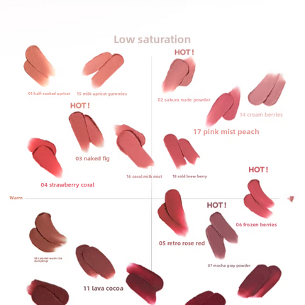 Korean Colorgram Matte Rice Cake Lip Gloss Velvet Lipstick for Lips and Cheeks Imported