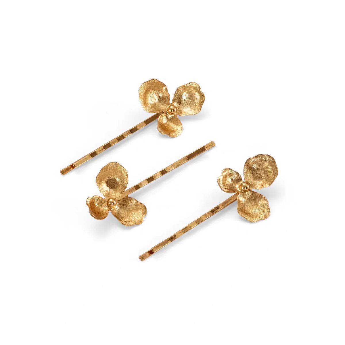 Pearl Flower Hair Clip French Style Side Clip