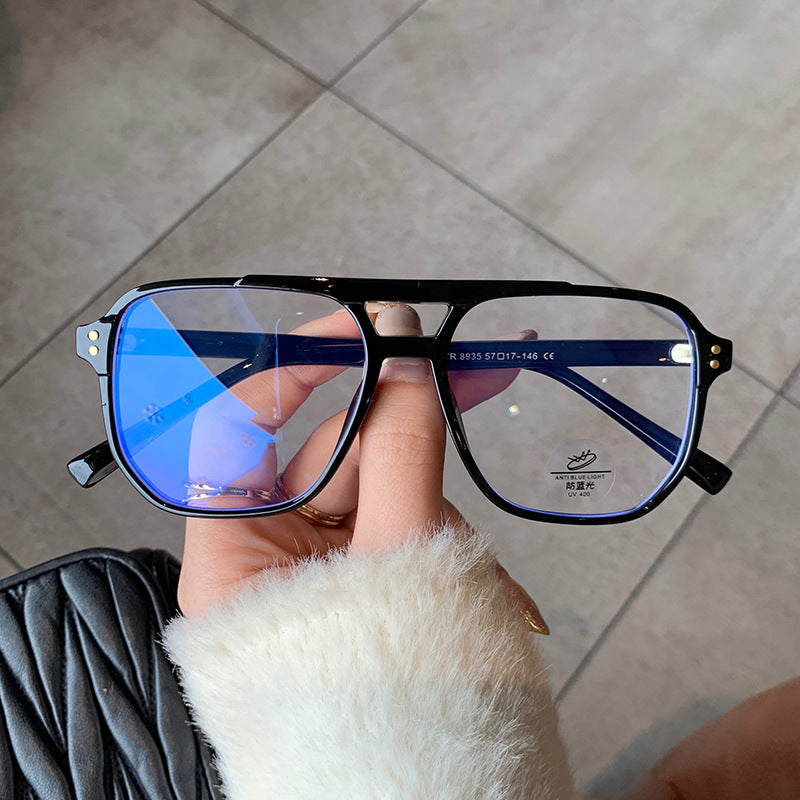 Retro Square Anti Blue Light Glasses Frame