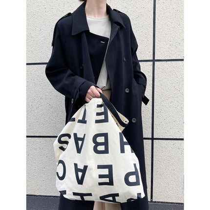 Women's long and loose British-style knee-length coat in casual style