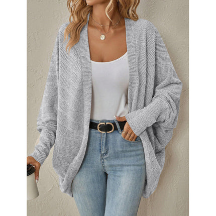 Pure Color Cardigan Mid-Length Knitted Knitwear