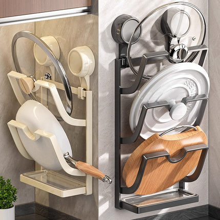Suction Cup Wall Mount Kitchen Organizer Rack