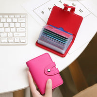 Men And Women Light-weight Thin Simple Leather Document Package