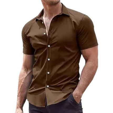 Casual men's simple shirt