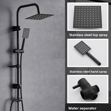 Stainless Steel Shower Set with Adjustable Spray