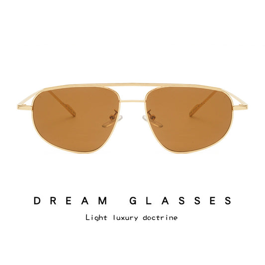 Retro Metal Frame UV400 Sun Glasses