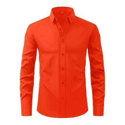 Mens Long Sleeve Collared Shirt