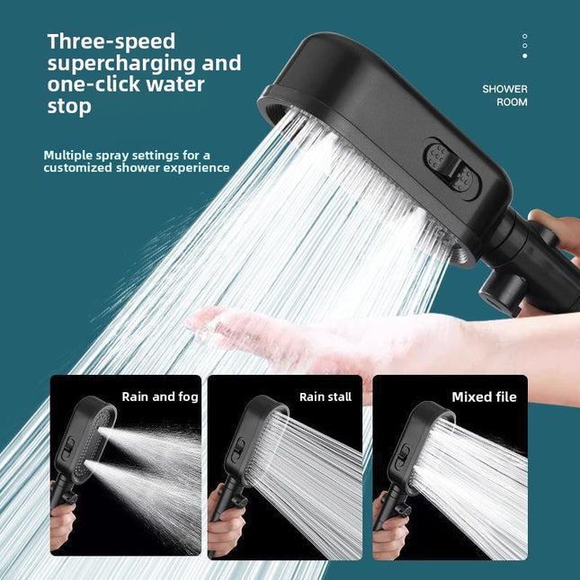 Pressurized Shower Head Set with Filter