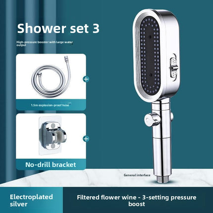 Pressurized Shower Head Set with Filter