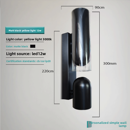 Rotatable LED Wall Lamp Nordic Minimalist Design