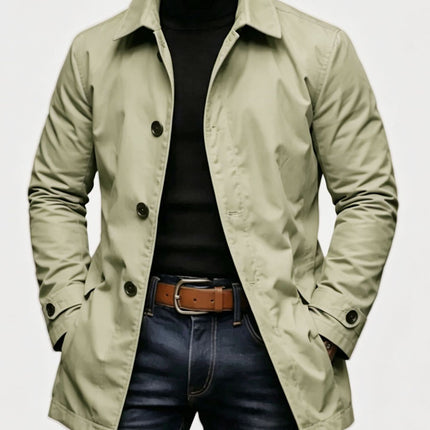 European and American Men's Jackets, High-End Casual Outerwear, Retro Waterproof Long-Sleeved Cardigans, Windbreakers, Foreign Trade Cross-Border Men's Clothing