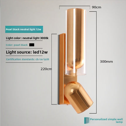 Rotatable LED Wall Lamp Nordic Minimalist Design