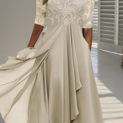 Elegant Chiffon Lace Evening Dress