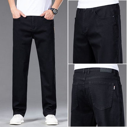 Men's loose straight-leg jeans