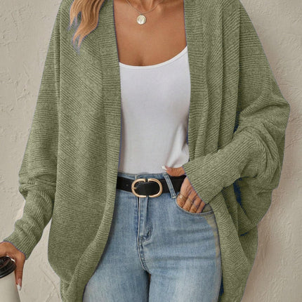 Pure Color Cardigan Mid-Length Knitted Knitwear