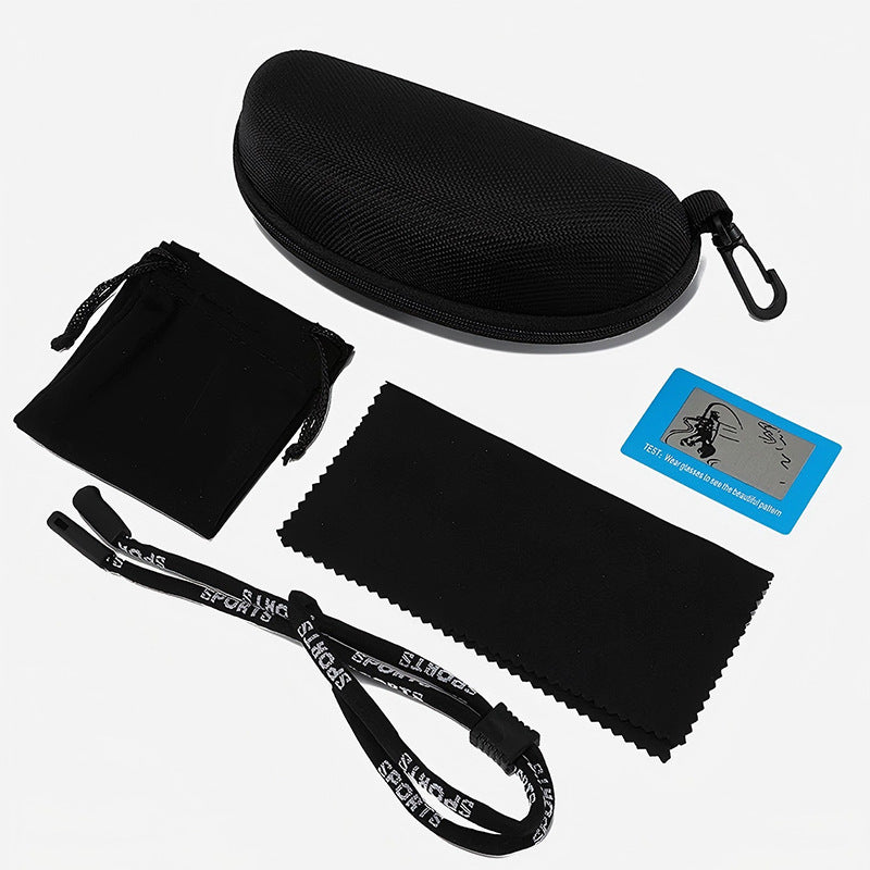 Glasses Case Set with Cleaning Cloth and Polarization Test Card