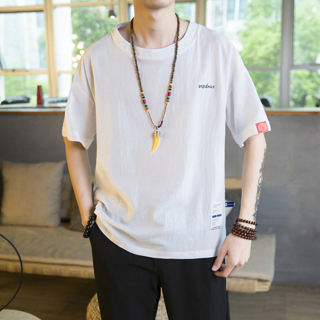 Cotton Linen T-Shirt for Men