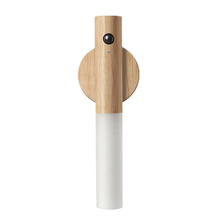 Rechargeable Sensor Wall Lamp with Wood Design