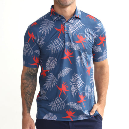 Mens Quick-Dry Golf Polo Shirt