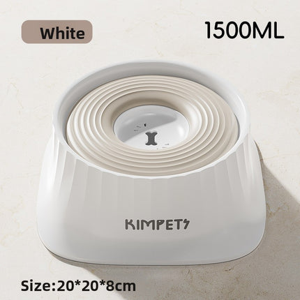 Non-spill floating water bowl dog bowl