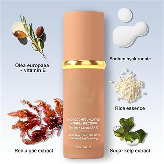 Four-in-one foundation for moisturizing and concealing
