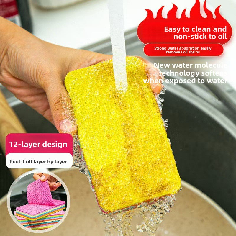 PVA Microfiber Cleaning Sponge Rag