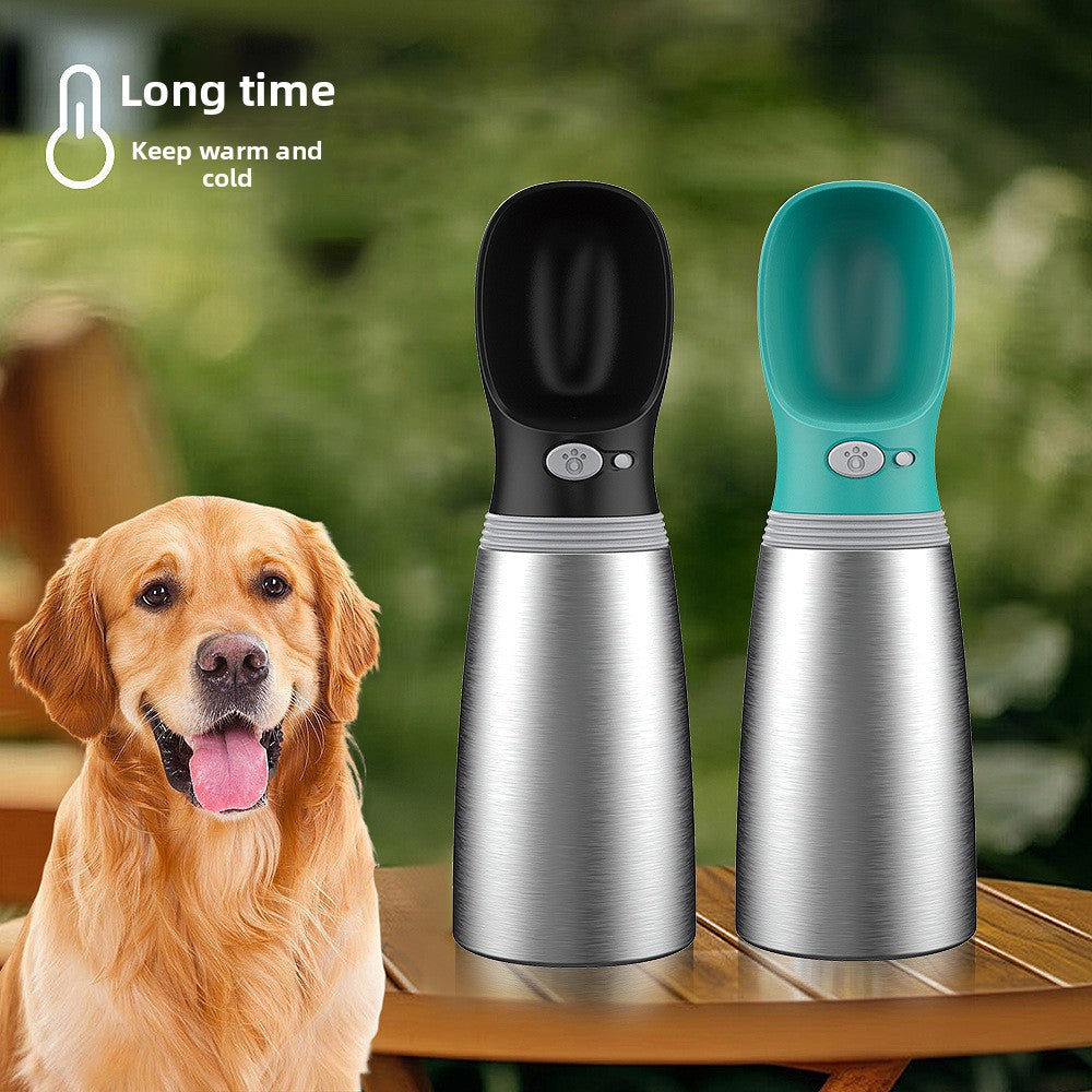 Double Layer Stainless Steel Pet Travel Water Cup