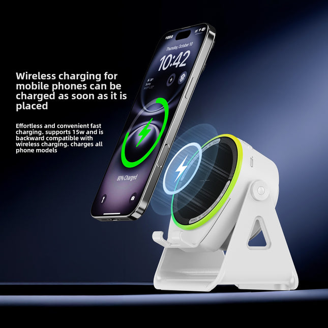 Multifunctional Wireless Bluetooth Speaker with Phone Holder and RGB Light