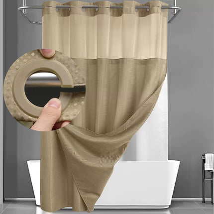 Double Layer Waffle Shower Curtain