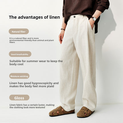 Classic Linen Casual Pants