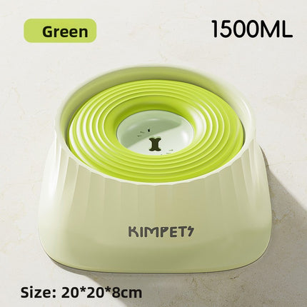 Non-spill floating water bowl dog bowl