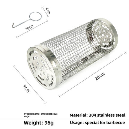 Barbecue grill stainless steel drum