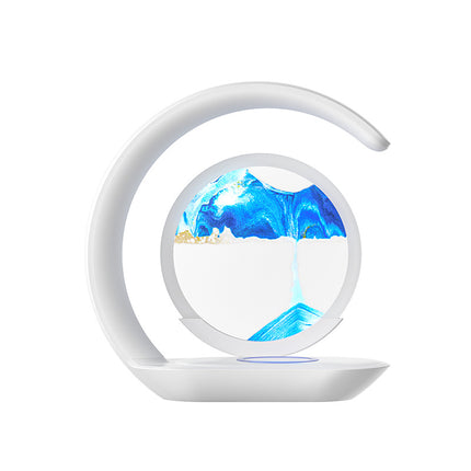 Wireless charging 3D sand table lamp