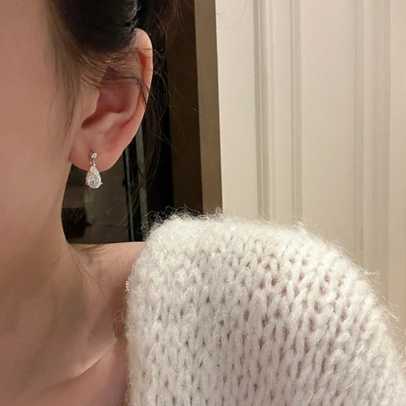 Water Drop Zircon Earrings